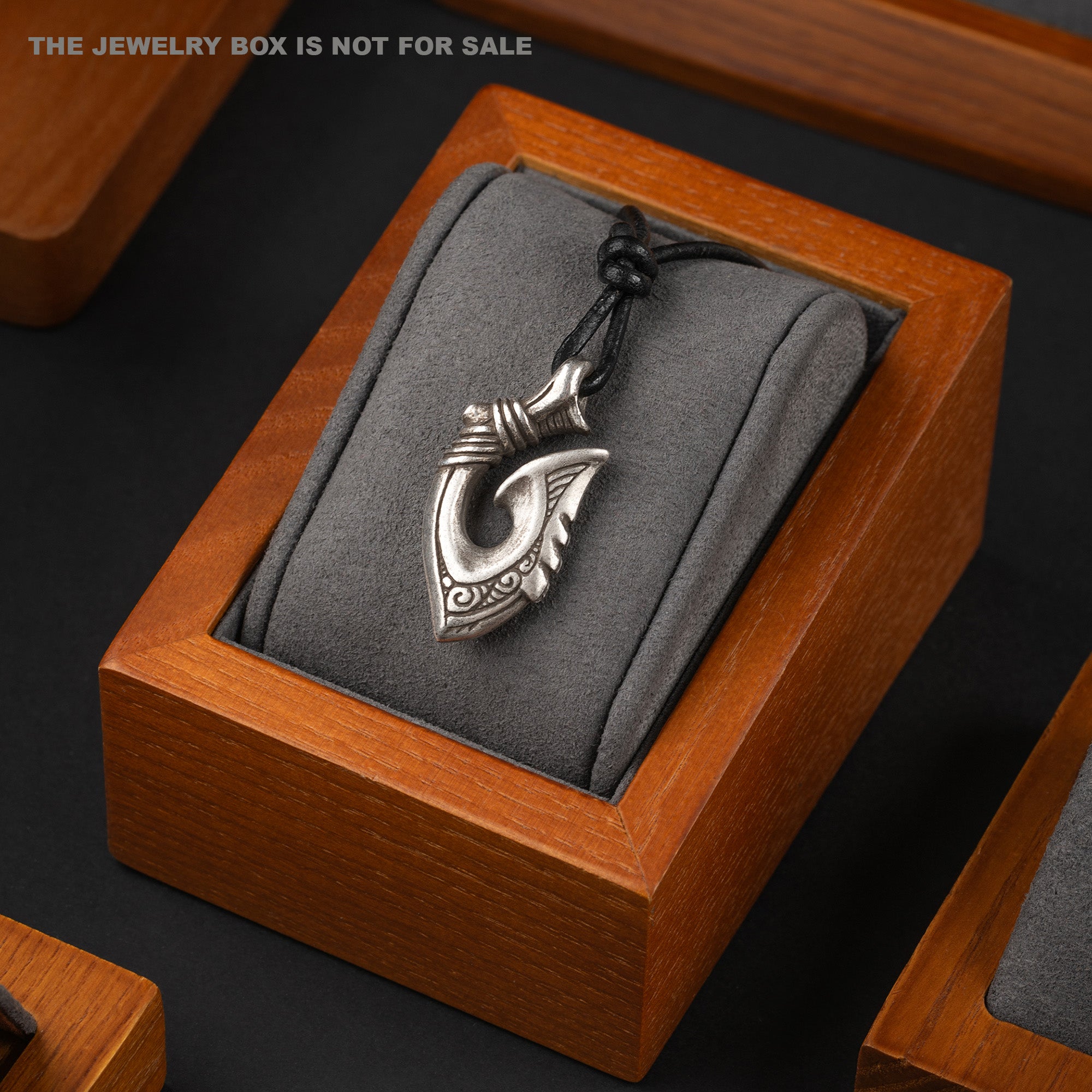 Fish Hook Silver-plated Bronze Necklace – Maori Inspired Hei Matau Symbolic Amulet