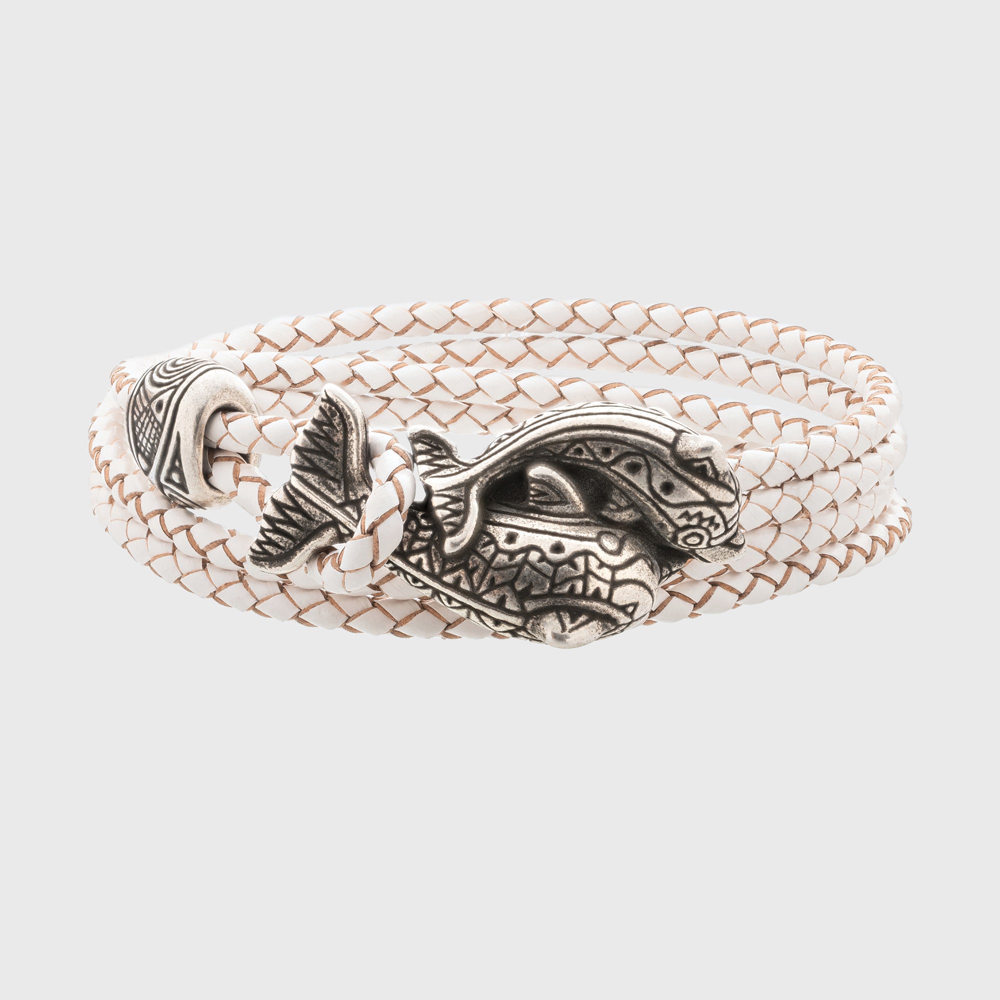 en:#color_white braided cord / Silver-plated bronze |de:#farbe_weiße geflochtene Kordel / Versilberte Bronze |fr:#couleur_cordon tressé blanc / Bronze argenté 