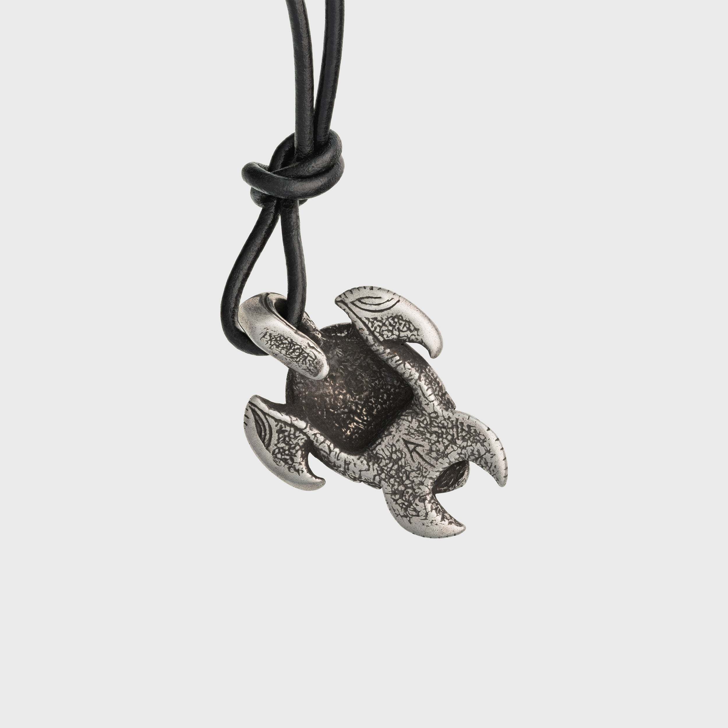 Turtle Silver-plated Bronze Pendant – Handmade Ocean-Inspired Tribal Jewelry