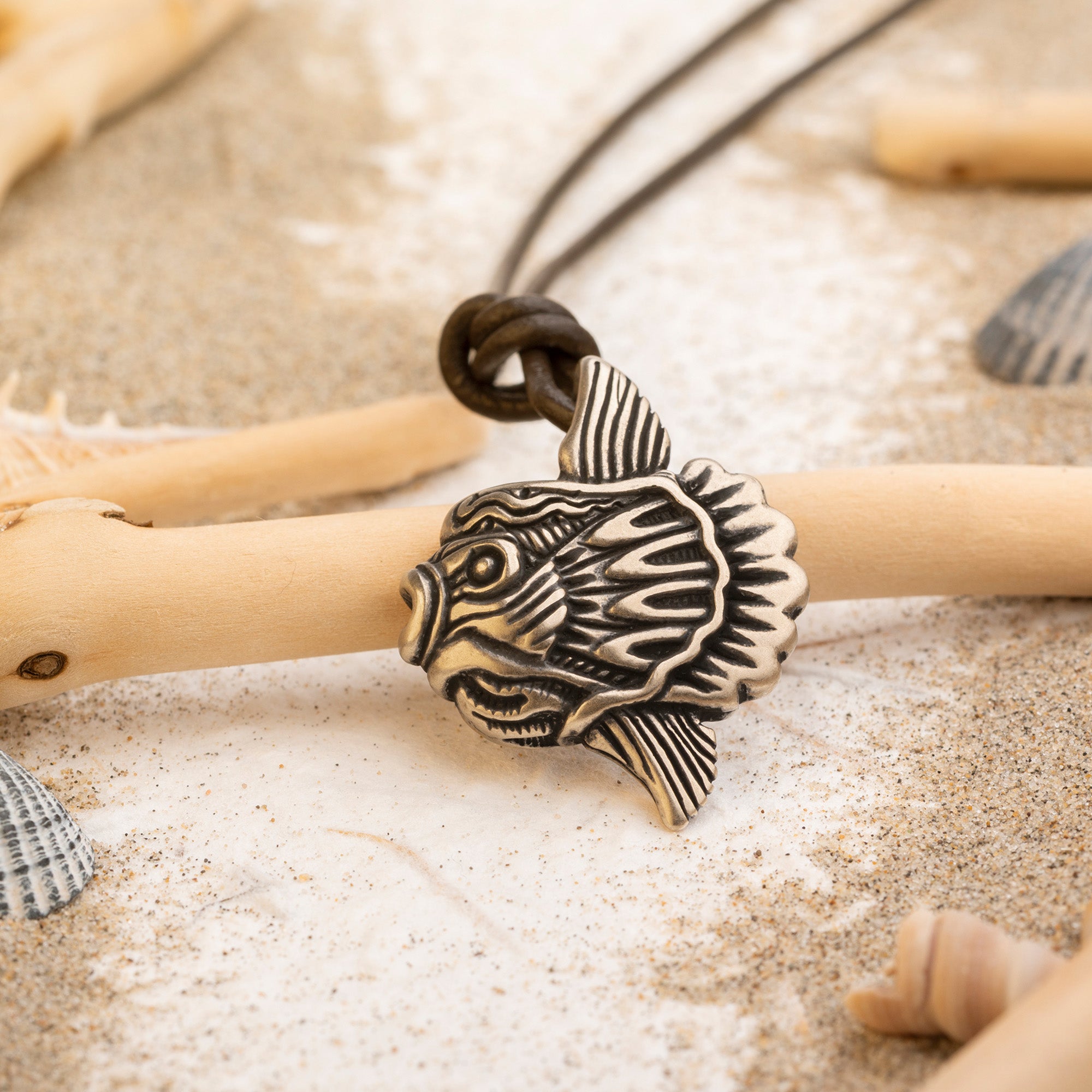 Sunfish Bronze Necklace – Ocean Inspired Jewelry