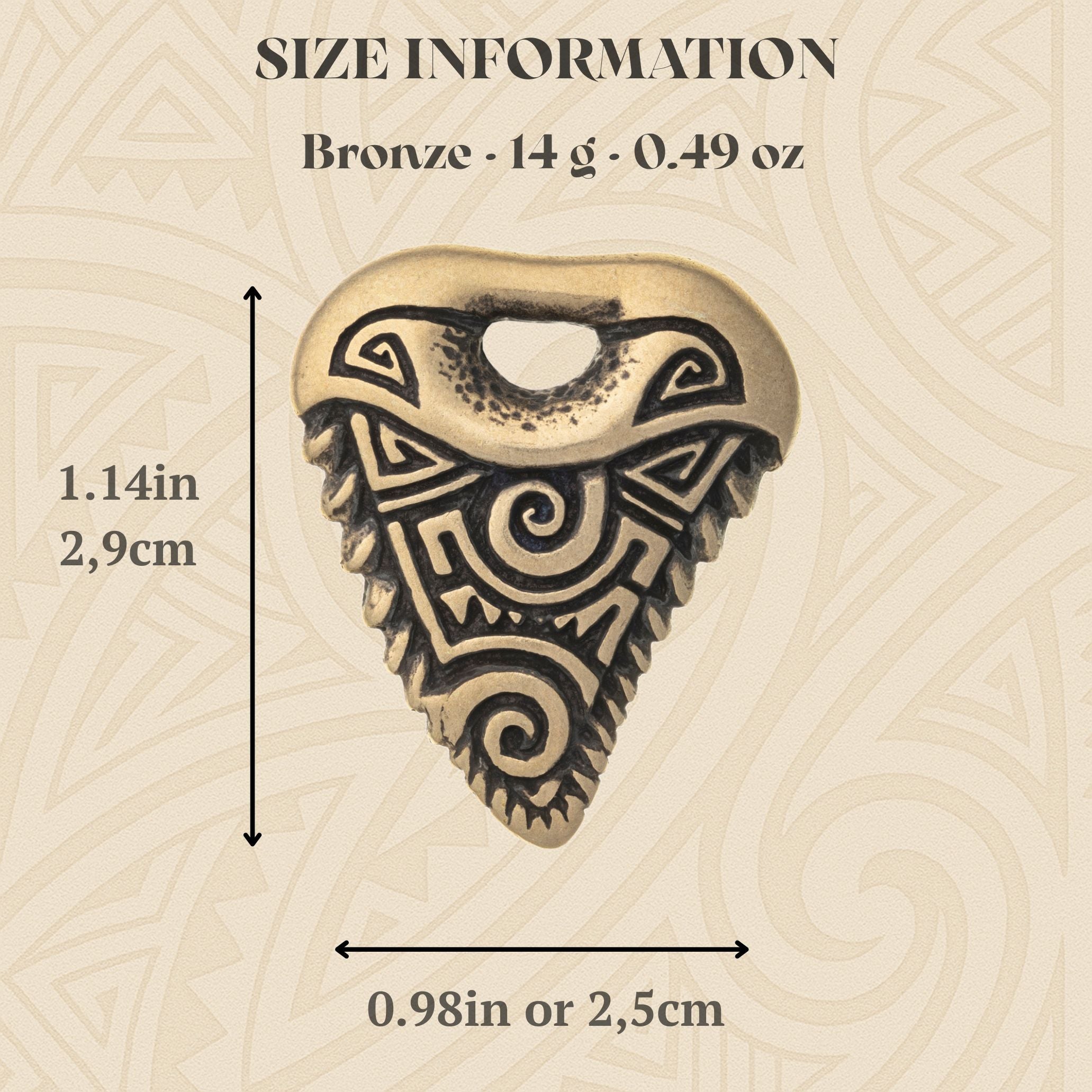 Shark Tooth Bronze Pendant – Ocean Tribal Necklace