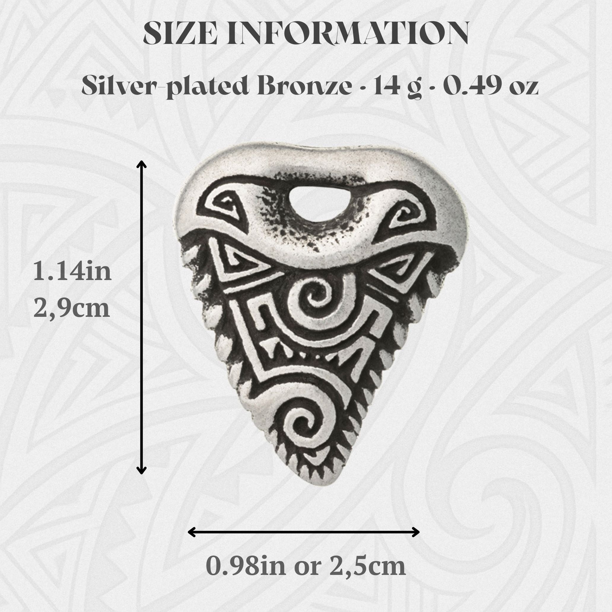 Shark Tooth Silver-plated Bronze Pendant – Handmade Tribal Jewelry