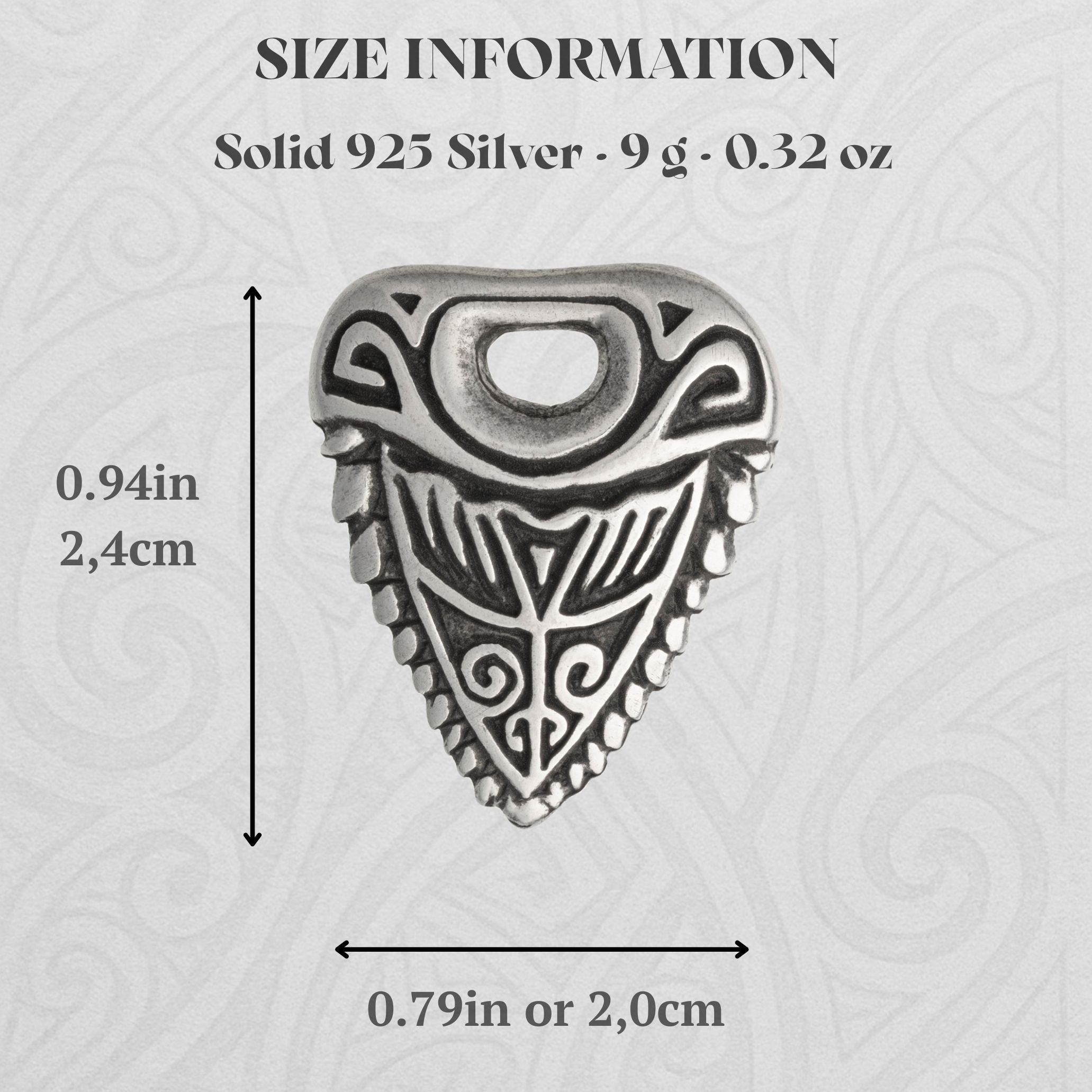 Shark Tooth Sterling Silver Pendant – Ocean Tribal Necklace