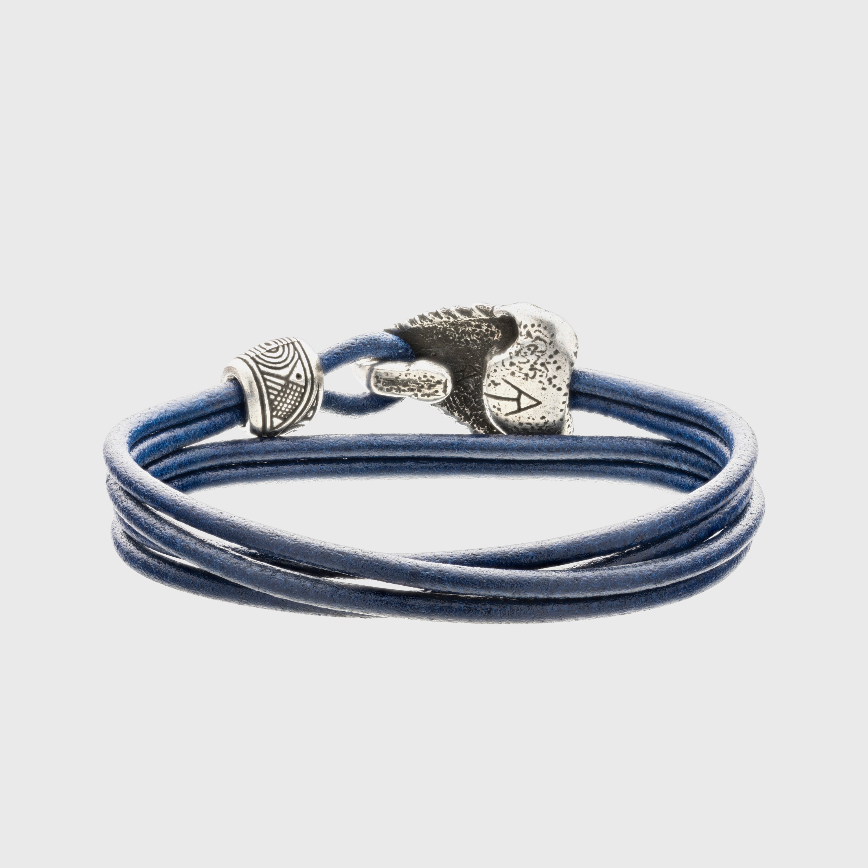 Shark Tooth Leather Bracelet – Bronze Tribal Jewelry