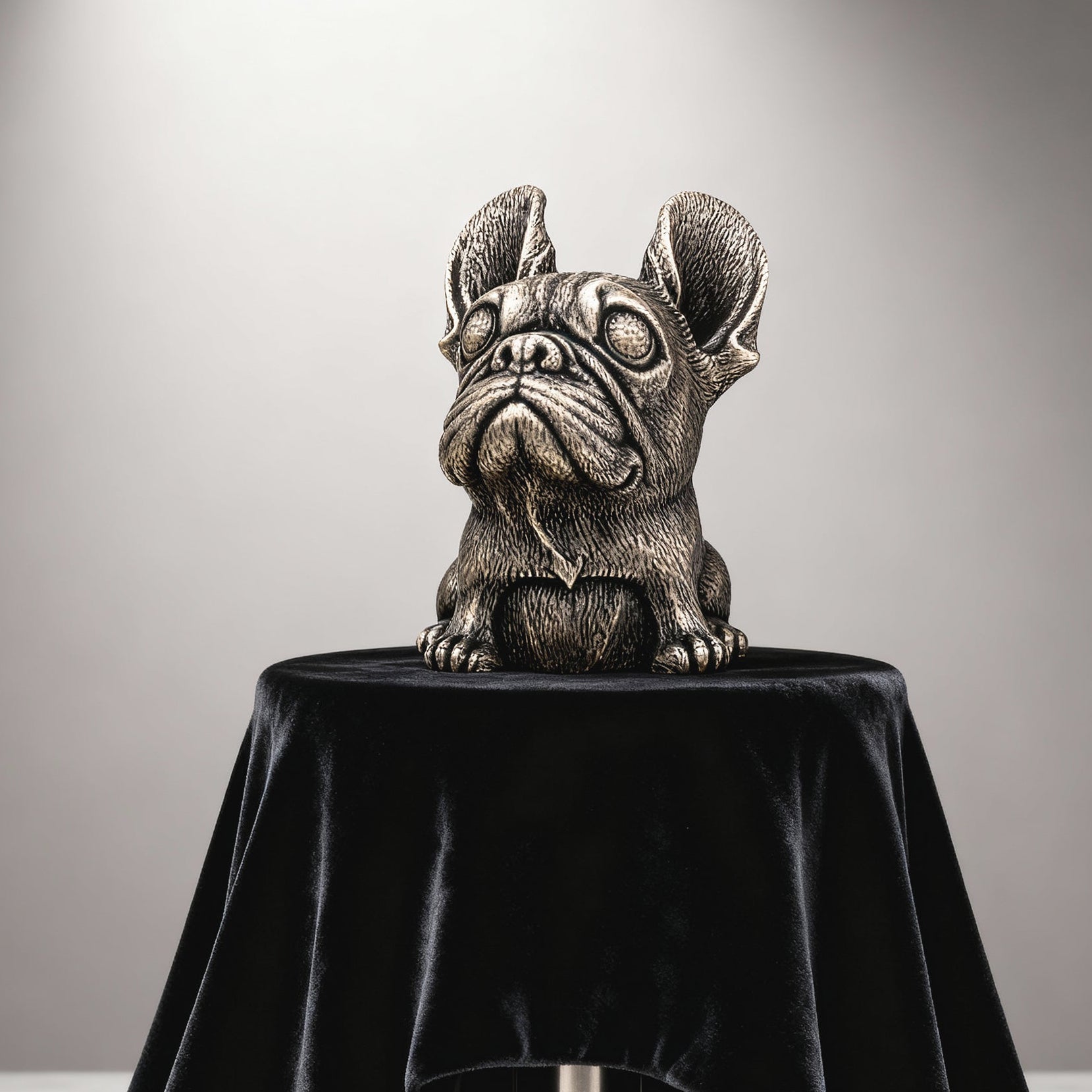 French Bulldog Bronze Figurine – Handmade Dog Lover Gift & Desk Decor