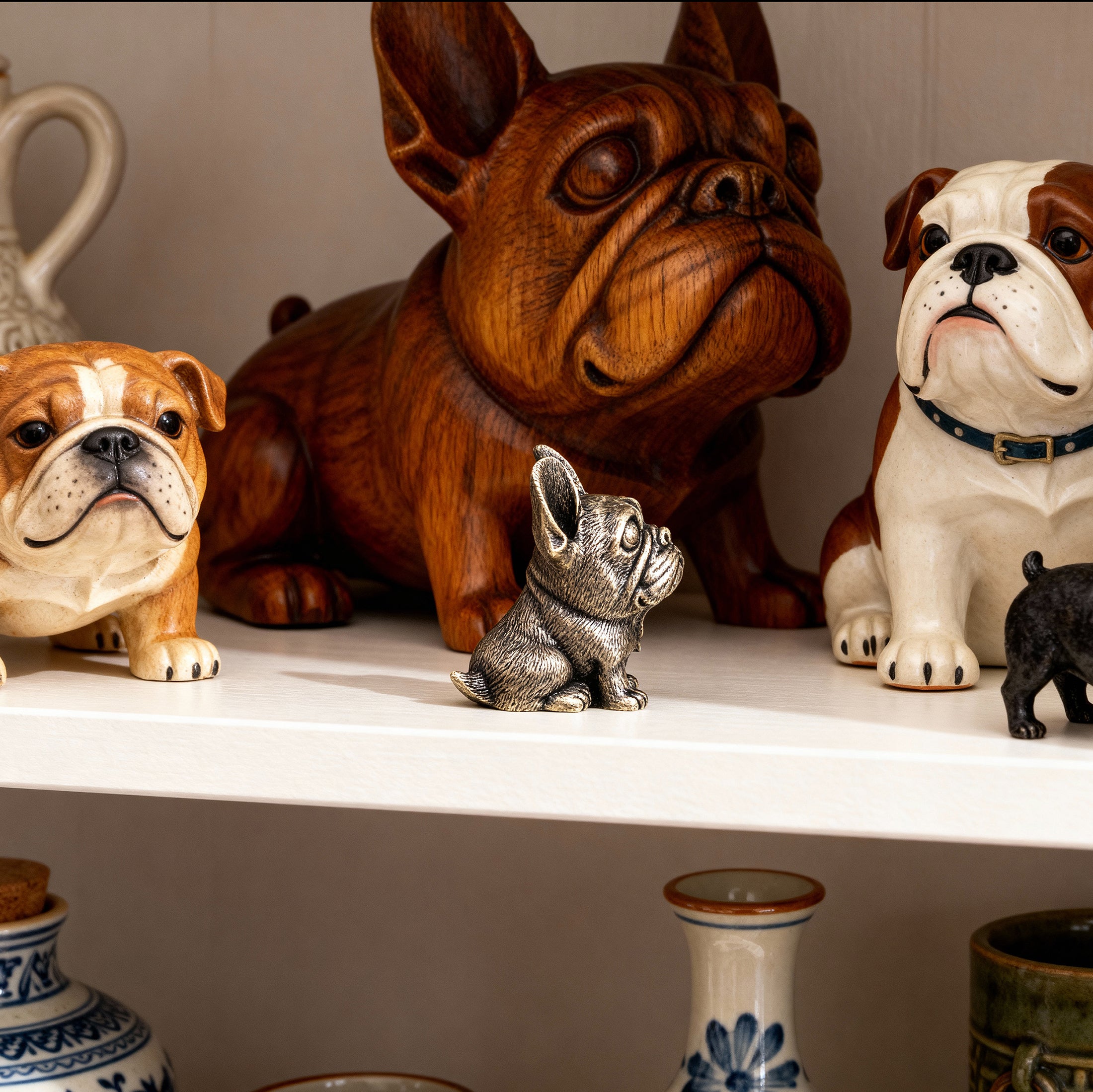 French Bulldog Bronze Figurine – Handmade Dog Lover Gift & Desk Decor