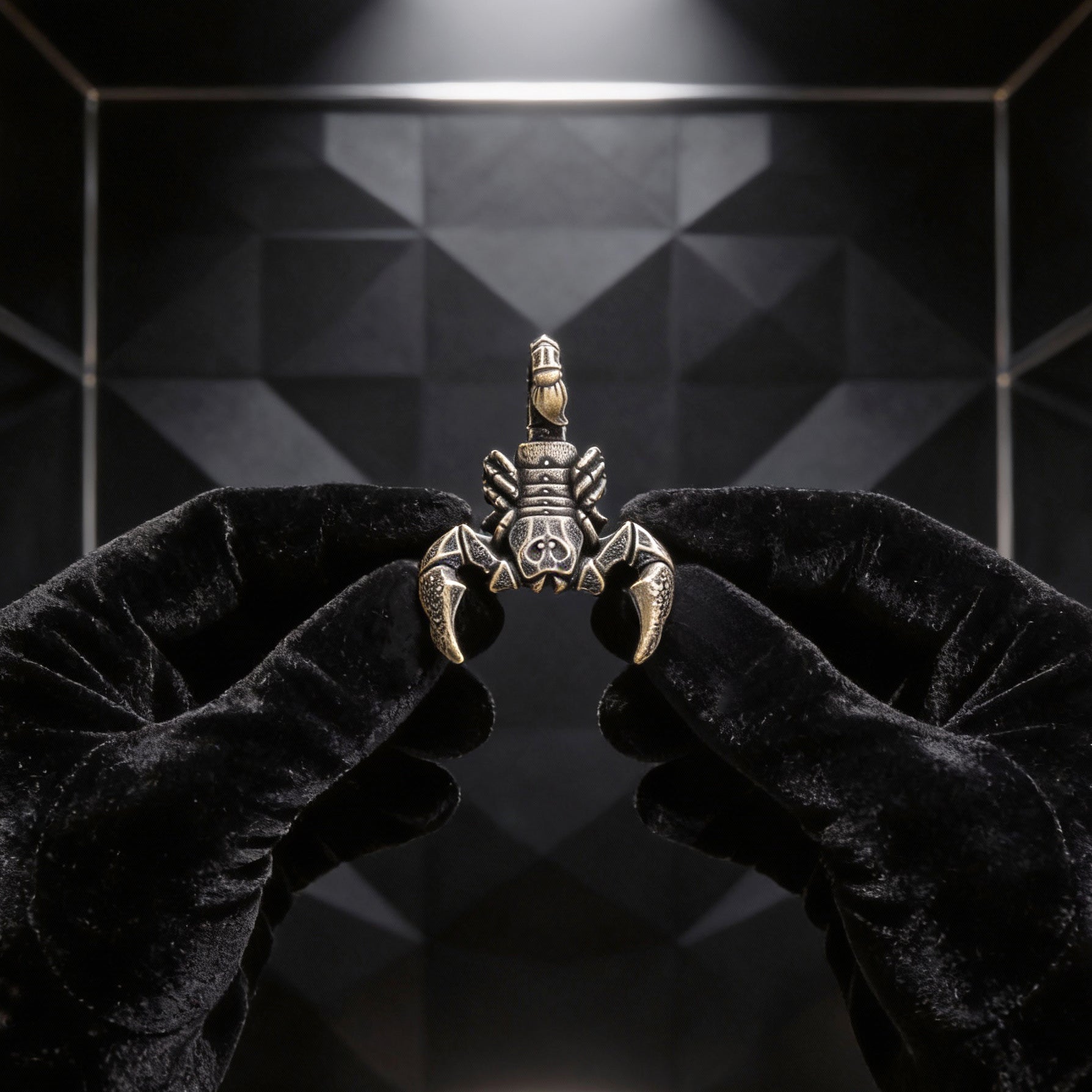 Scorpion Bronze Miniature – Handmade Figurine & Wearable Pendant