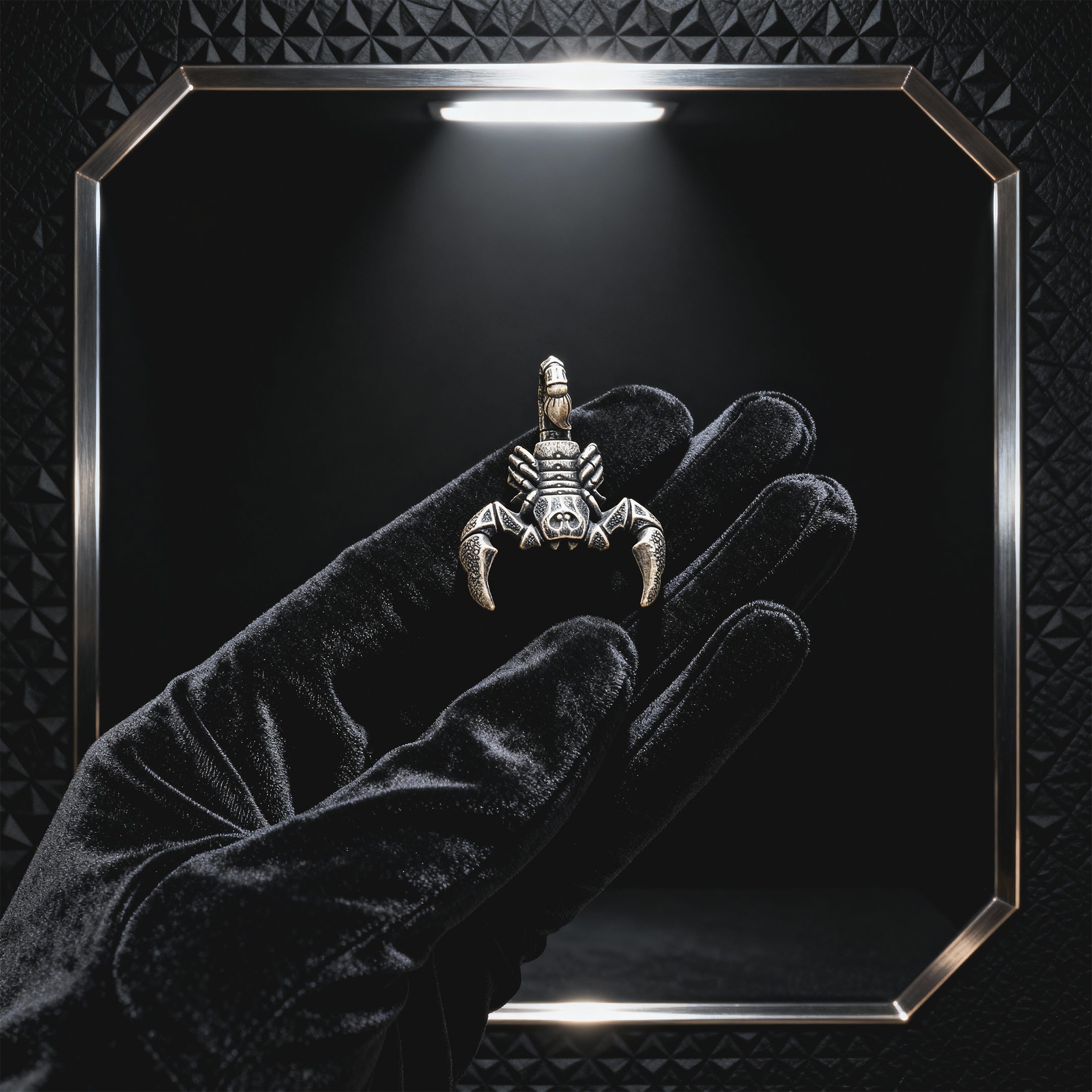 Scorpion Silver-plated Bronze Miniature – Handmade Figurine & Wearable Pendant
